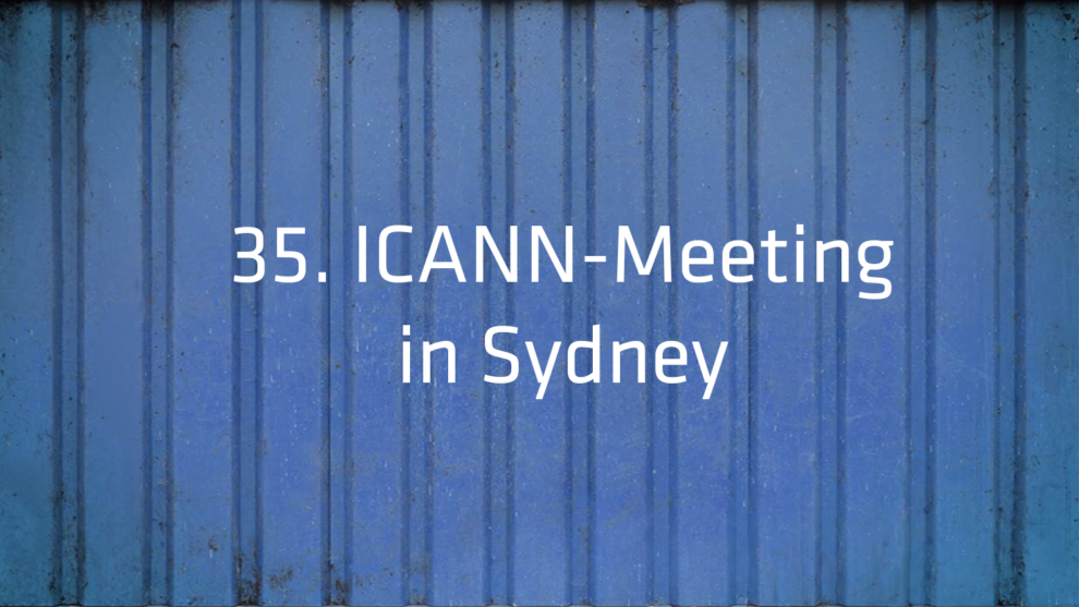ICANN Meeting Sydney